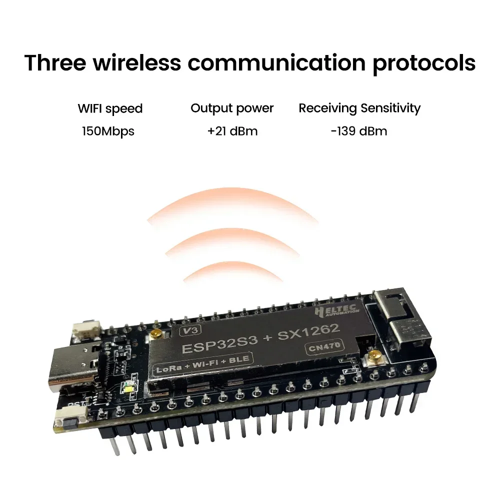 New -433-510MHZ/ 863-928MHZ Wireless stick lite ESP32+LoRa V3 development board compatible with ESP32-S3 node Type - C