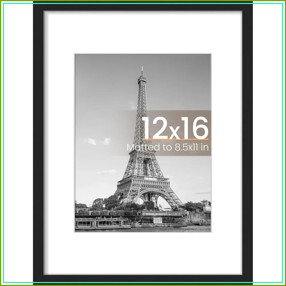 12x16 Picture Frame Black 1 Pack Wall Decor Poster Frame for Home Office Gallery
