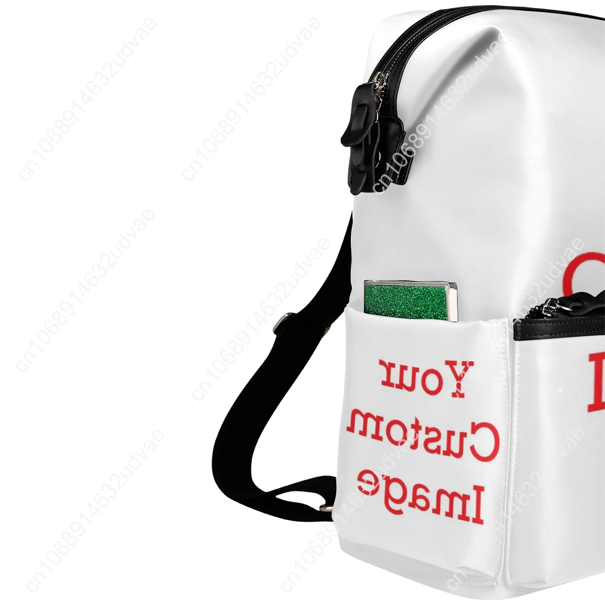 Mochila de poliéster padrão personalizado para mulheres, saco de escola impresso, alta qualidade, grande capacidade, moda, novo, 2022