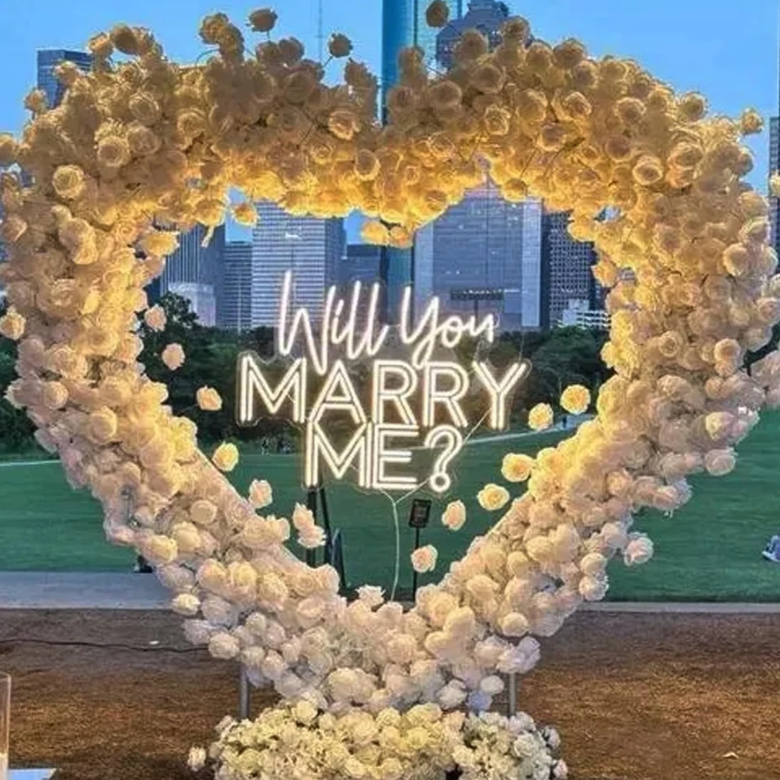 

Custom Will You Marry Me Neon Sign Bedroom Bar Wedding Engagement Party Home Wall Decoration Personalized Gift For Her