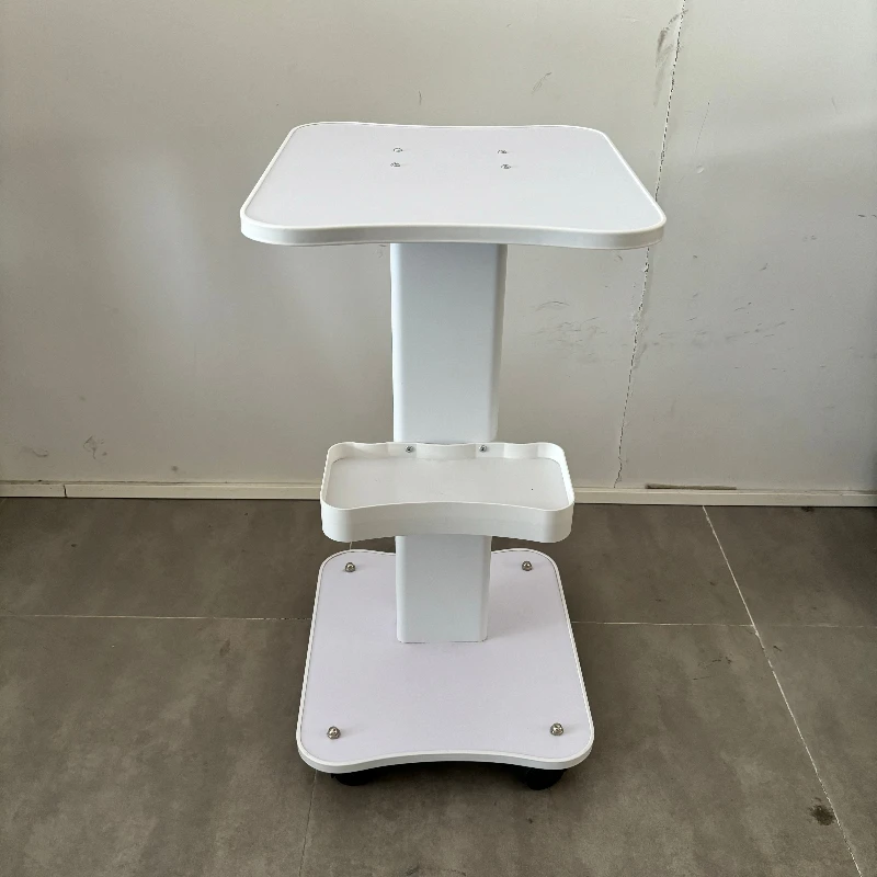 Hot Selling Rolling Trolley Silent Multi-purpose Cart with Wheels Tool Trolley with Tray Stand 35*40*67cm 360°Rotatable