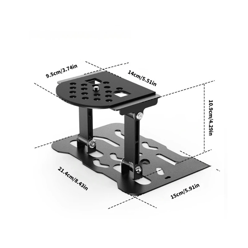 Foldable Double Rod Projector Stand Adjustable Height Portable Metal Design For Home Office Outdoor Use HX5E