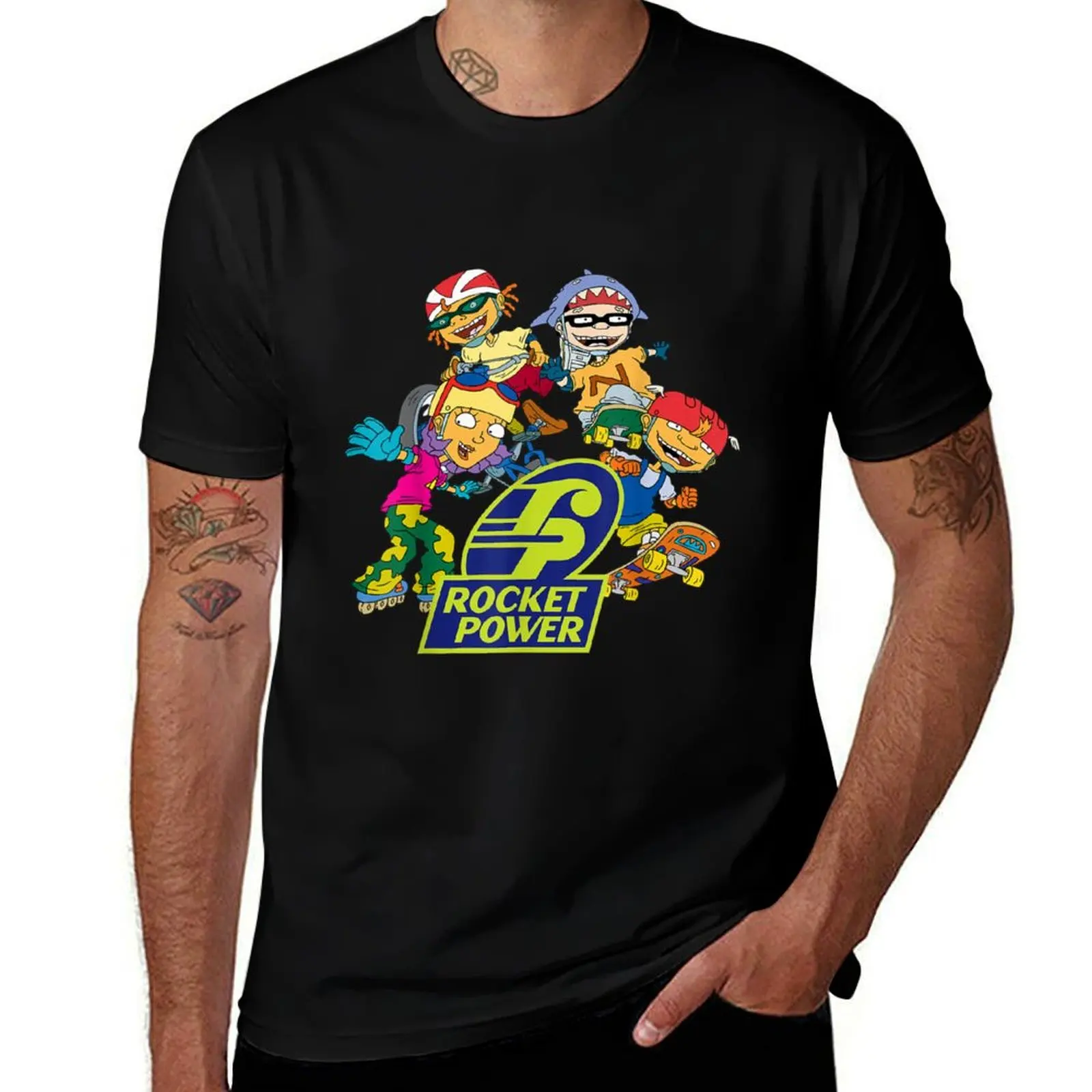 

Nickelodeon Rocket Power Character T-Shirt g man t shirts for men cotton tshirt 100%