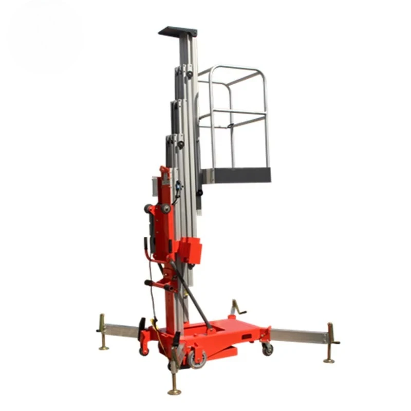 12M Low Price Mini Hydraulic Aluminum Scissor Lift Manual Man Lifter for Drywall Ceiling Installation Construction Platform