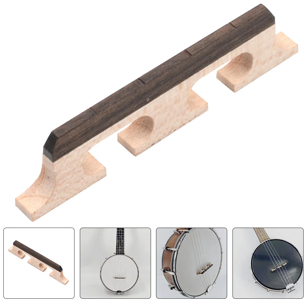 

2 Pcs Wooden Piano Code Banjo Bridge Replacement Parts Accessories Durable