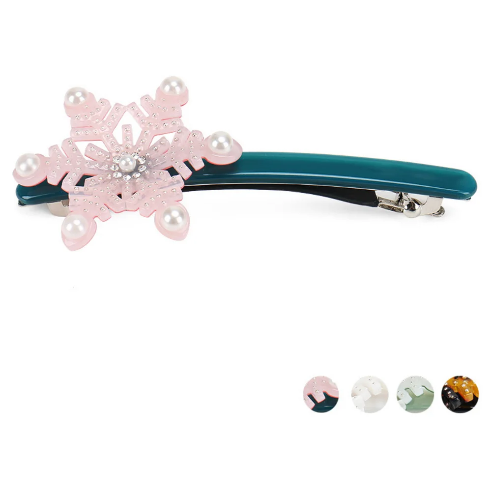 Popular Star A Paris French Design Hair Clip Barrette for Women Girls Pearl Hair Jewelry Ornament Accessory - Office Career