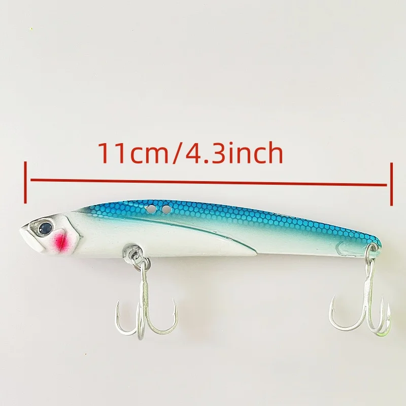 LURETV Japan MajorCraft نفس النمط، ماركة Horse المعدنية VIB، سرعة المياه العميقة 44 جرام، Luya Sharp Mouth Golden Spear Iron Plat #4