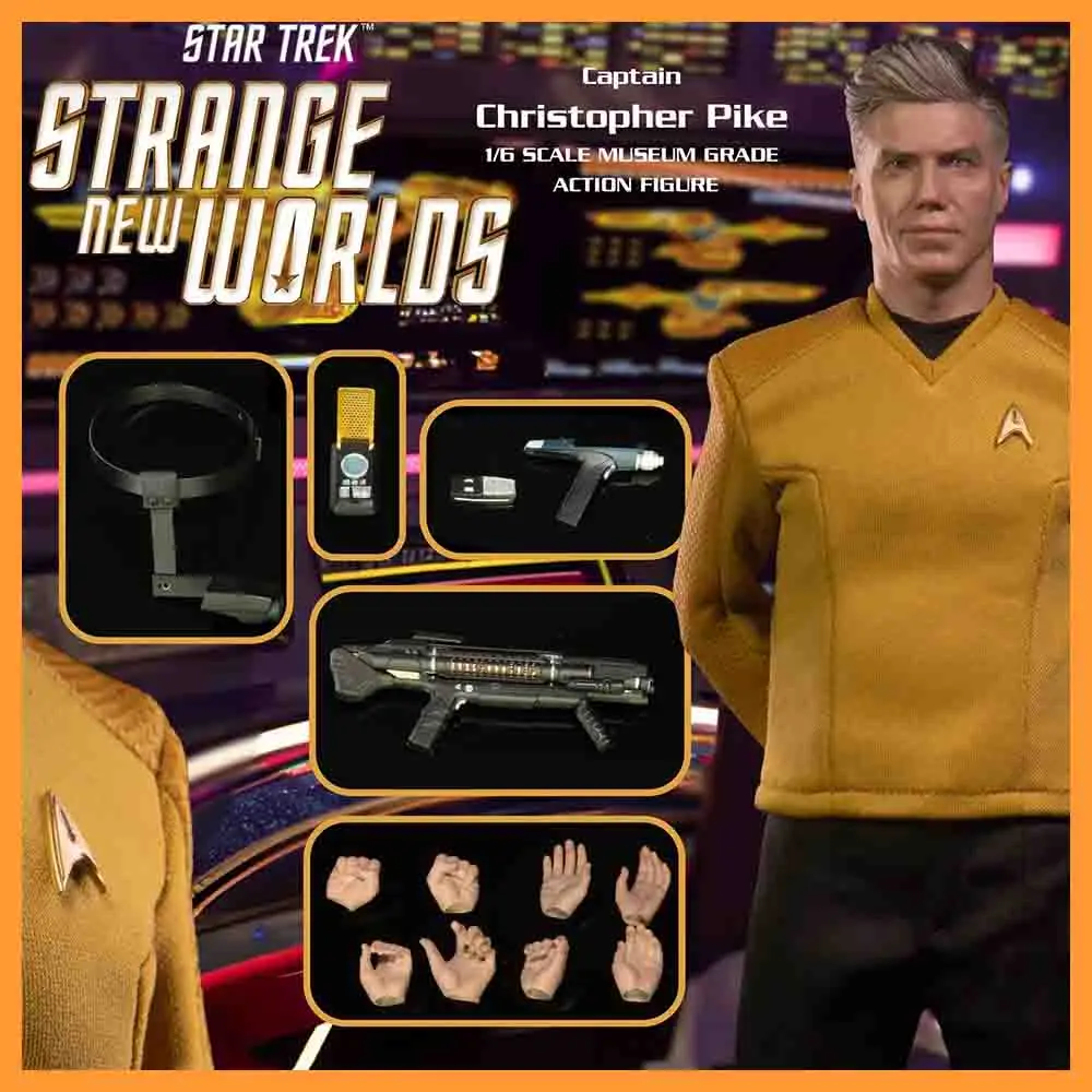 

Collectible EXO-6 Star Trek 1/6 Scale Male Soldier Captain Christopher Pike 12-inch Action Figure Full Set Model Toys