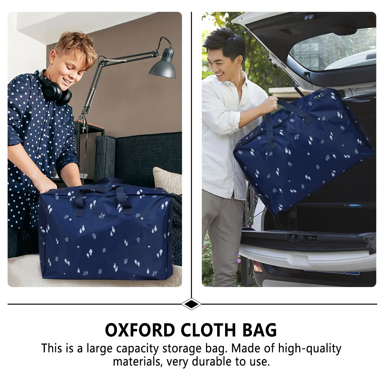 

1 pc Oxford Multipurpose Organizer Household Quilt Storage Bag Household Storage Bag Foldable Reusable