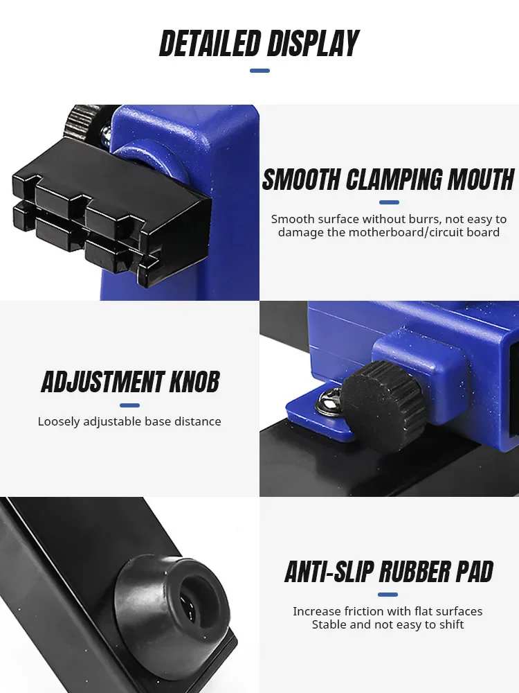 Adjustable MotherBoard PCB Holder 360 ° Rotation Printed Circuit Board Jig Soldering lron Assembly Stand Clamp Repair Tools