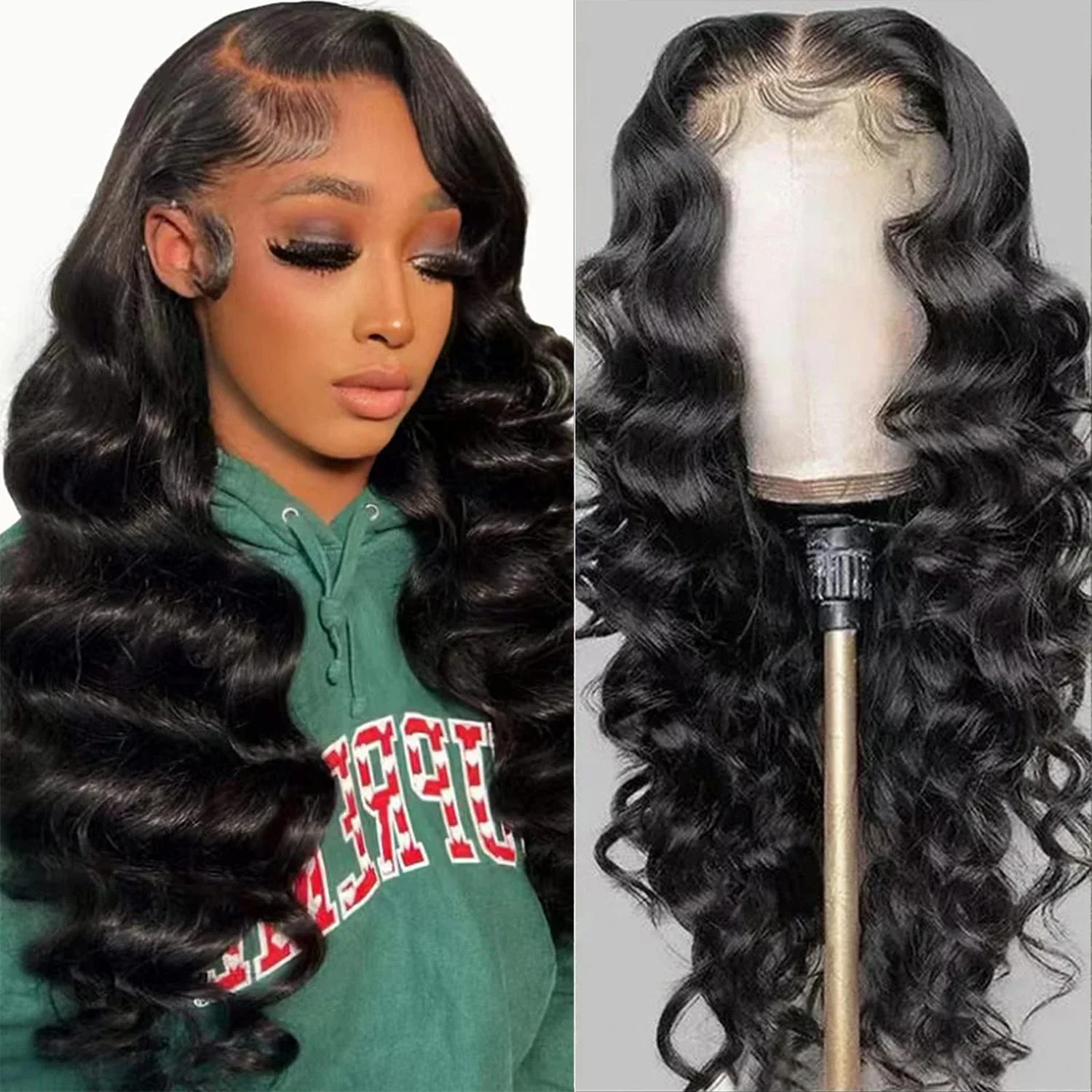 4x4 HD Transparent Lace Closure Wigs Human Hair For Women Bling Hair 13X6 13x4 Lace Front Wig Pre Plucked Body Wave Frontal Wig