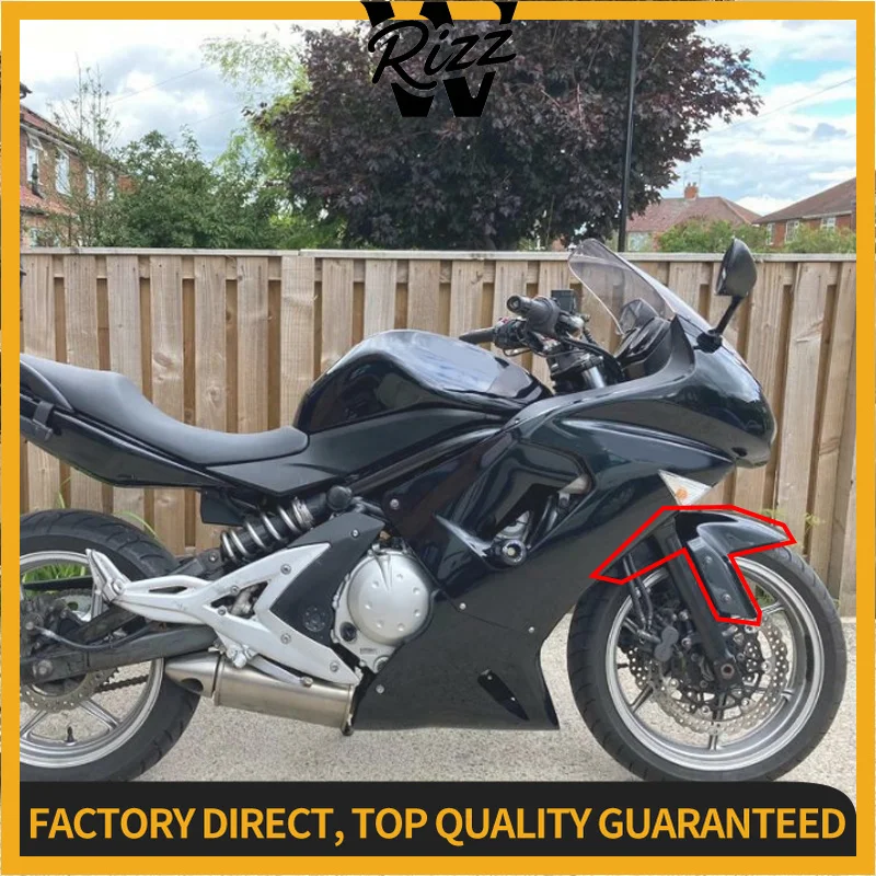 ER-6N ER-6F Front Tire Splash Guard Cover Hugger Fender Mudguard Fairing Injection Fit For Kawasaki NINJA650 Ninja650R 2006-2008