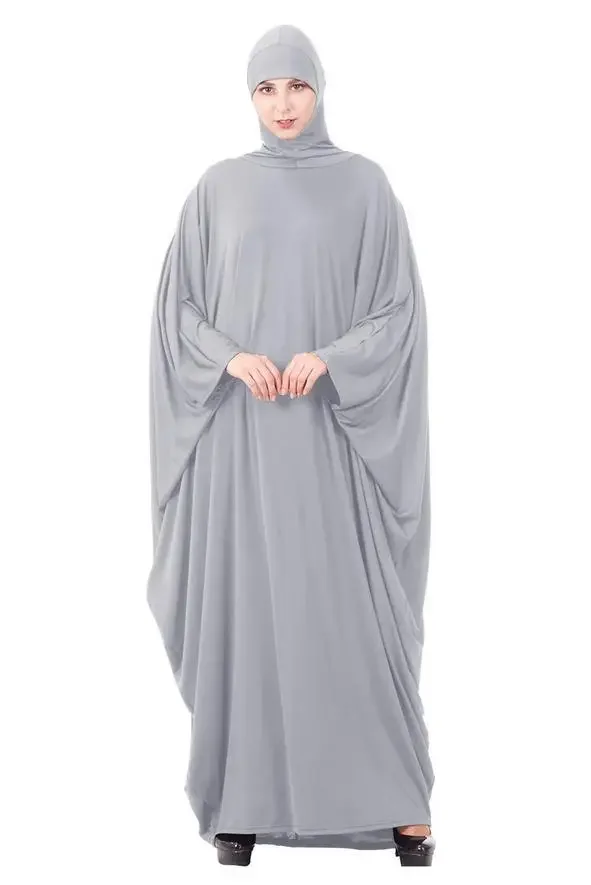 Eid Hooded Abaya Women Muslim Prayer Dress Overhead Abayas Dubai Turkey Kaftan Arabic Robe Islamic Clothing Modest Abayas Burqa