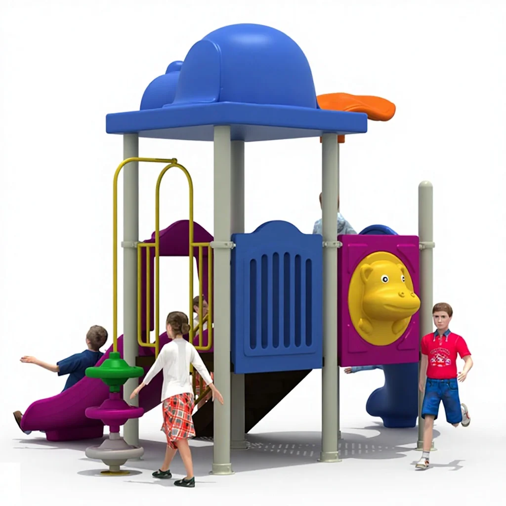 

Hot Selling Kids Plastic Slide Outdoor Playground Equipment for Residential & Garden Use LLDPE Material