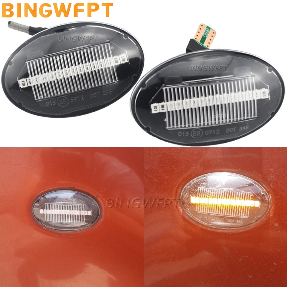 

Dynamic LED Turn Signal Blinker Side Marker Lights lamp For Ford Fiesta III IV MK3 MK4 KA Mondeo I MK1 Transit Tourneo MK6 MK7