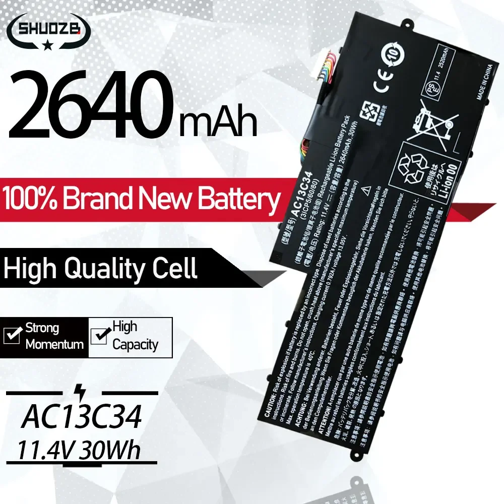 

Новый аккумулятор для ноутбука AC13C34 KT.00303.005 31CP5/60/80