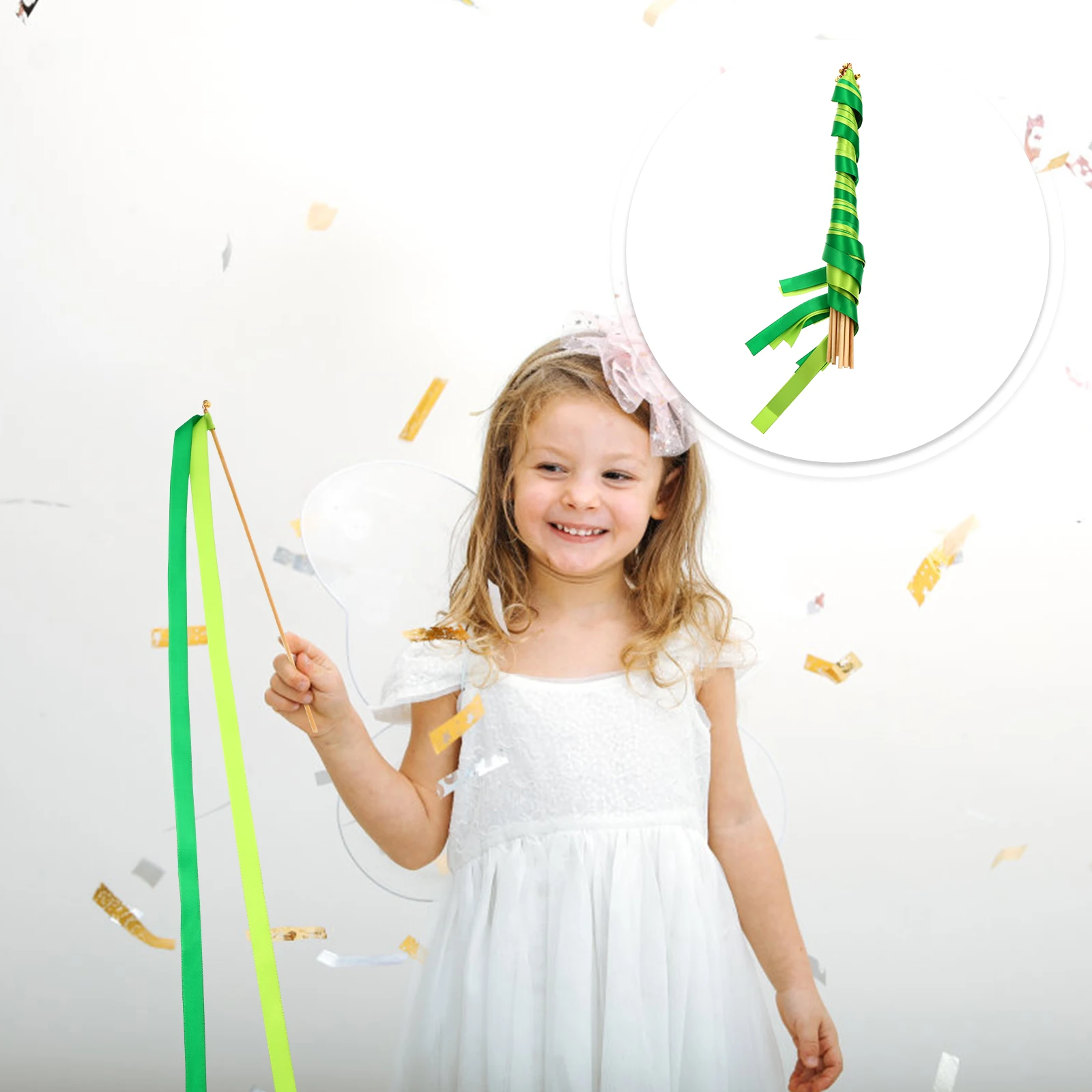 

1Set Party Fairy Sticks Ribbon Wands Bright Colors Wedding Supplies Baby Shower Birthday Decorations Wedding Fairy Sticks