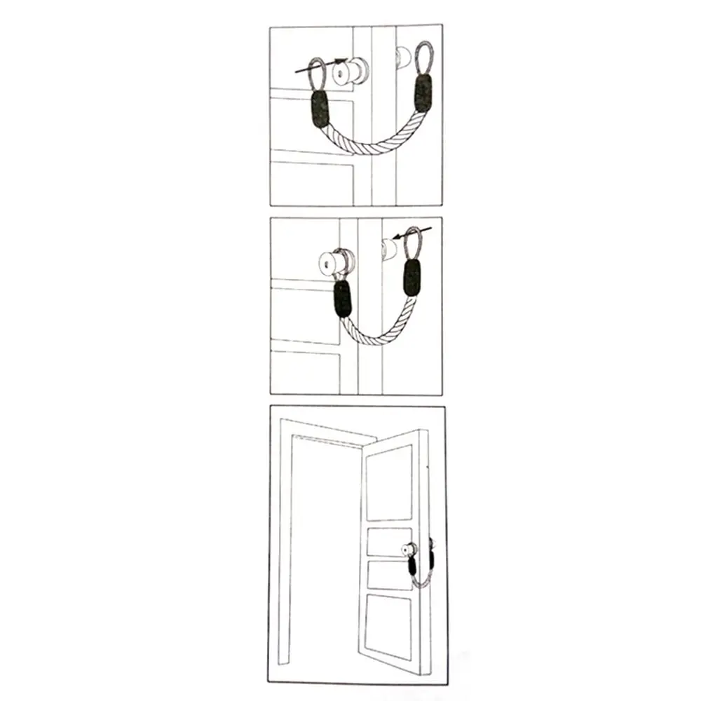Durable Multi-functional Usage Windows Protectors Wedge Door Handles Stoppers Doors Protectors Door Stopper Rope Door Handle