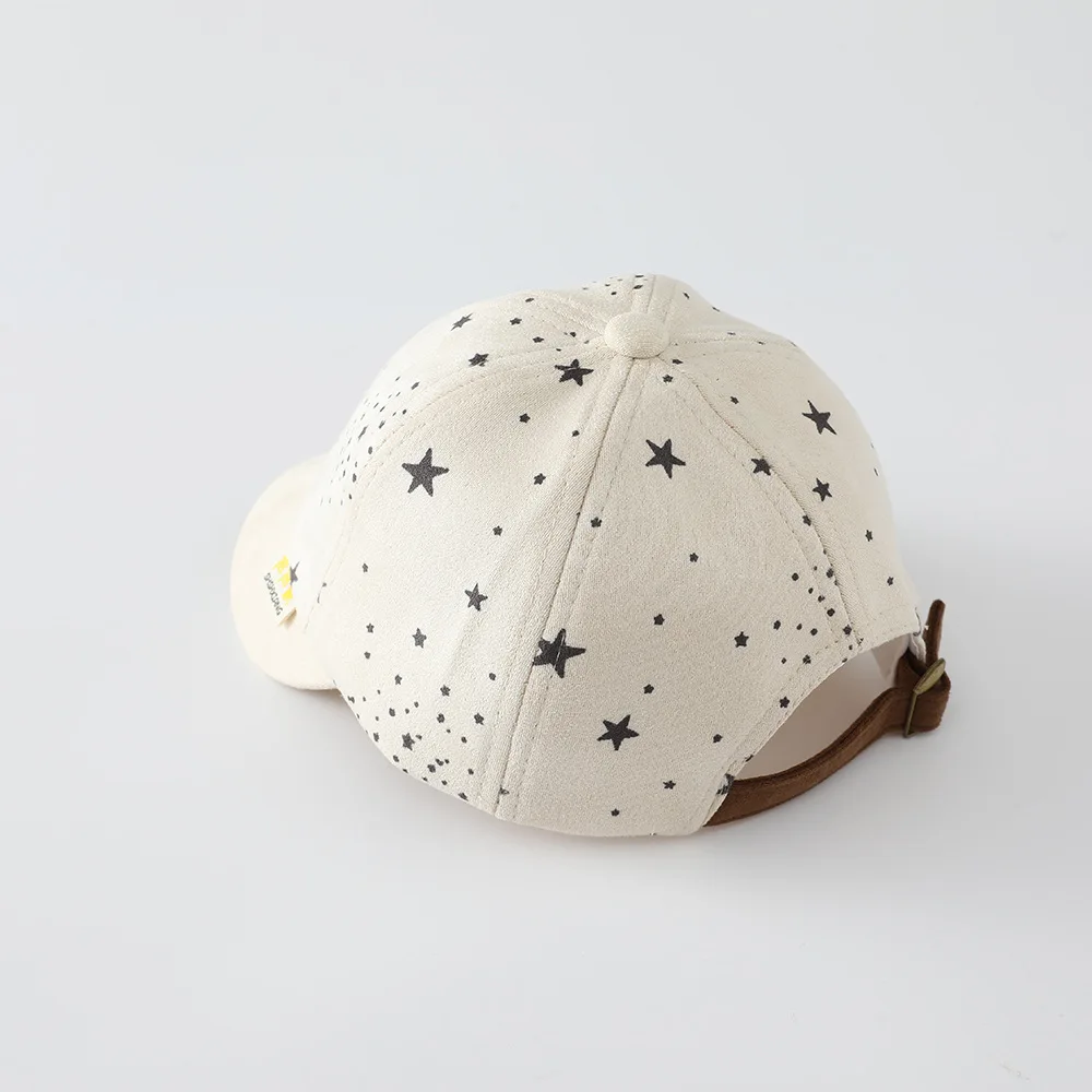Star Pattern Kids Baseball Hat Boys Girls Duck Tongue Hats Cotton Baby Sunscreen Visor Fashion Letter Children Peaked Cap view 5
