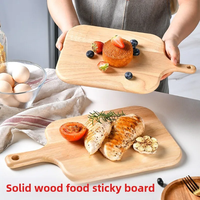 

Solid Wood Chopping Board, Household Whole Wood Pizza Breadboard, Kitchen Steak Cutting Board, Cutting Board Charcuterie Board