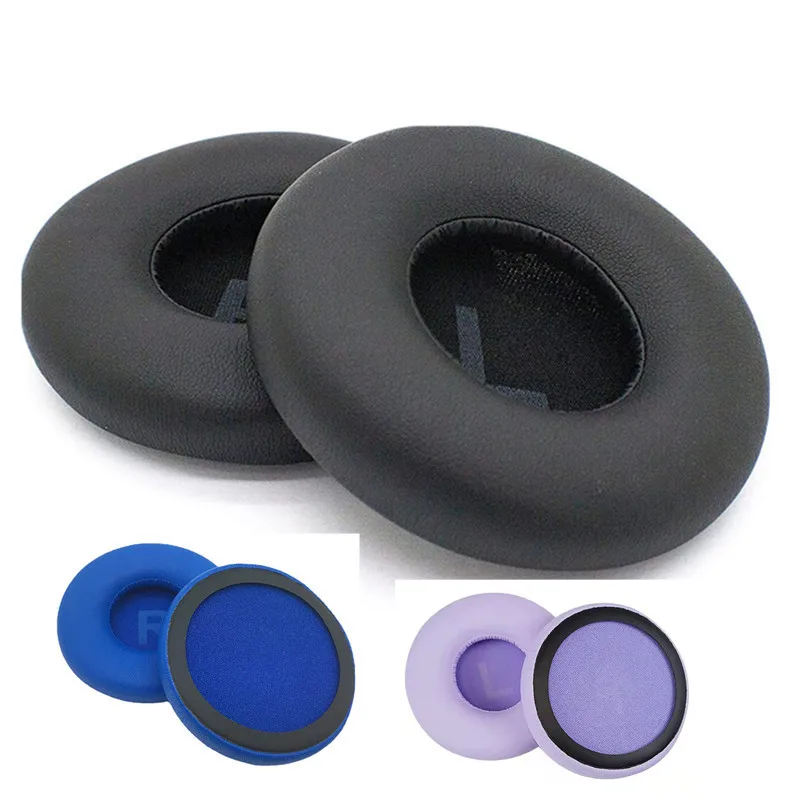 Sostituzione 1 paio di cuscinetti auricolari Cover per JBL T450 HB-69 Tune600 T500BT cuffie auricolari cuscino in schiuma nero viola blu