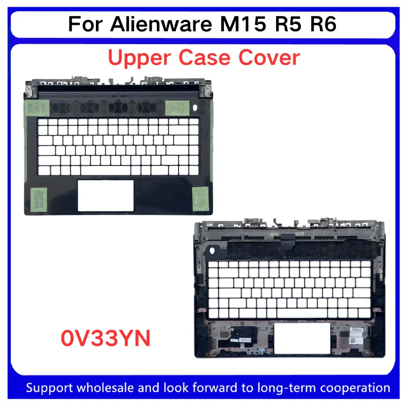New For Kailxuling Alienware M15 R5 R6 C Shell/ Upper Case Cover/0V33YN/05WC70/Keyboard frame, palm rest, computer shell