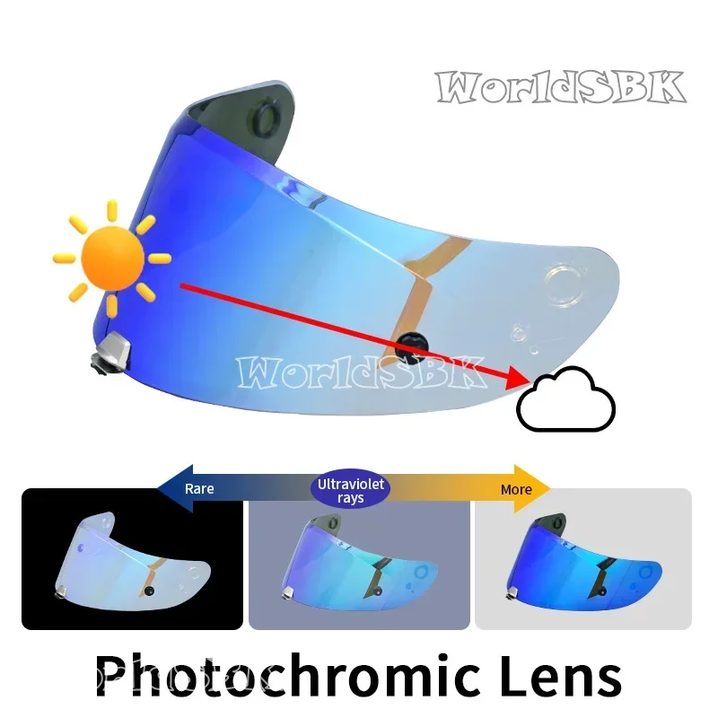 

Blue Photochromic Visor for HJC RPHA 11 PRO RPHA 70 ST HJ-26 Helmet Shield Uv Cut Casco Moto Face Shield Visera Windshield