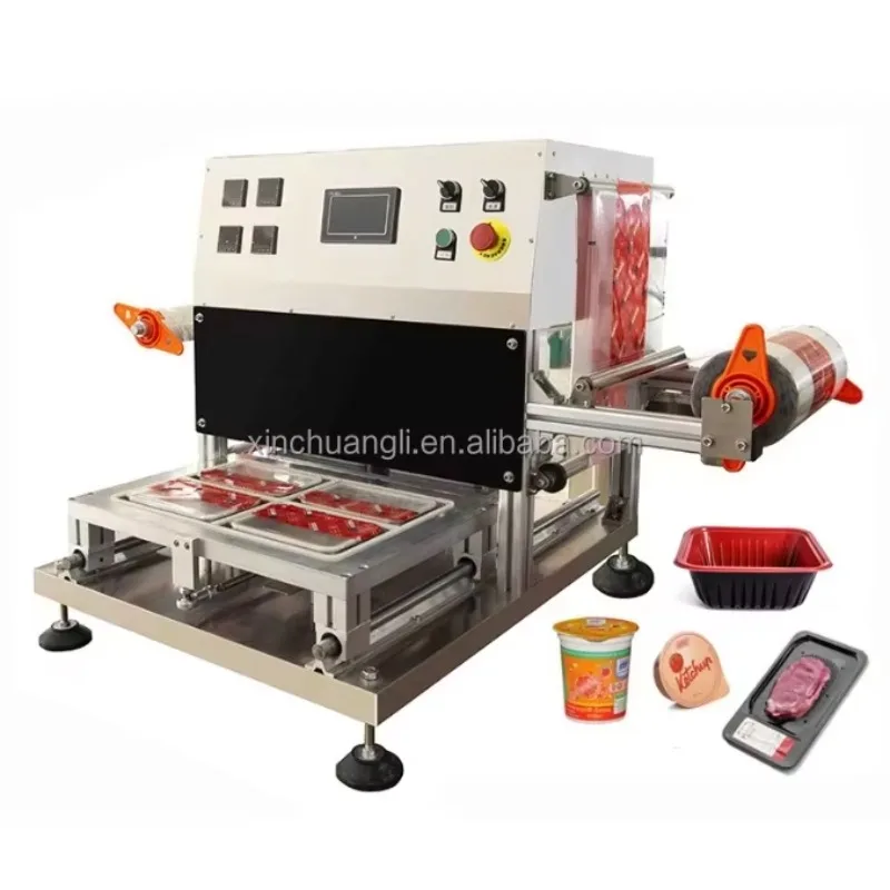 XCL Automatic Electric Soup Sealer Machine For Beverage Foil Cans Heat Sealing Packaging