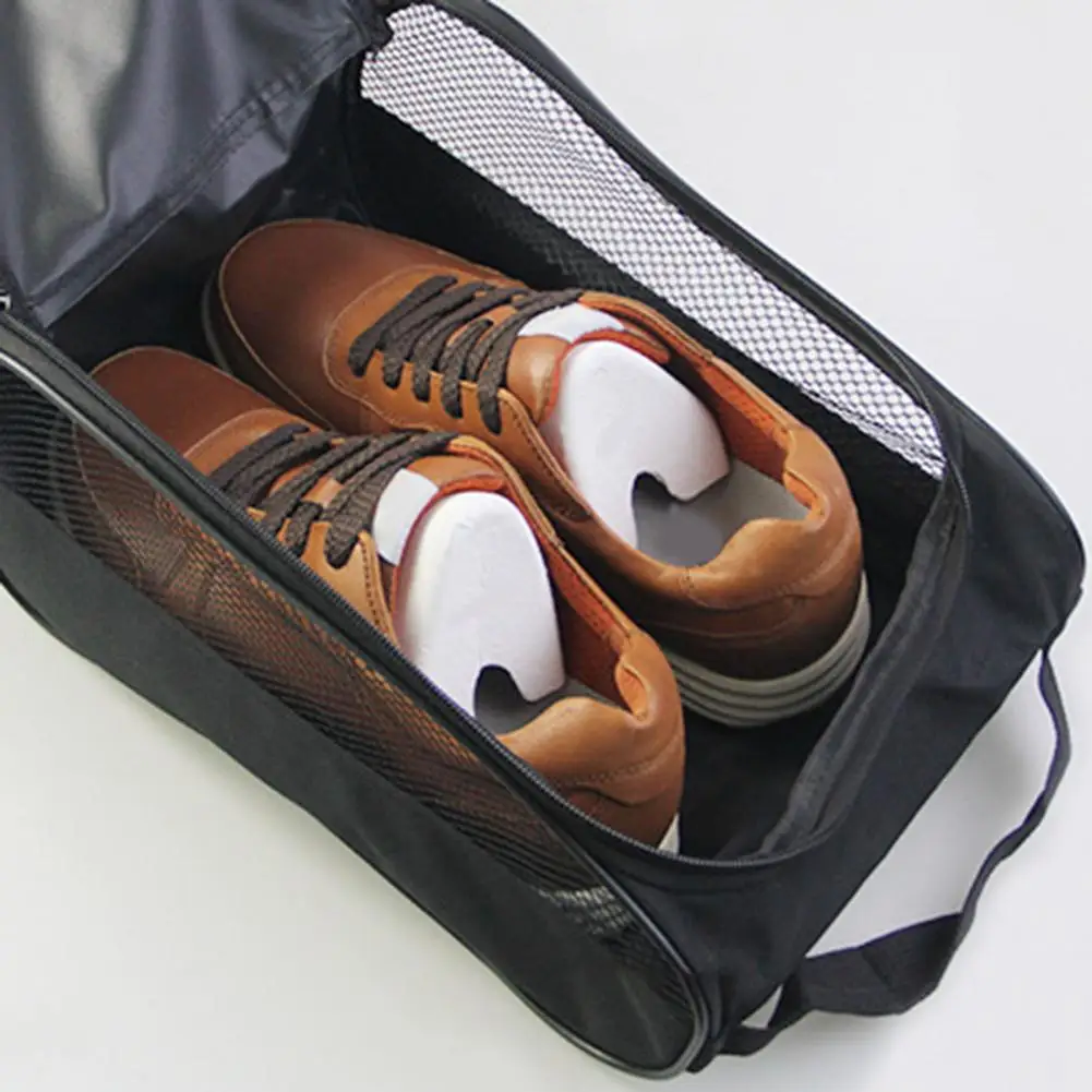 Shoe Bag for Size 44 Below Golf Shoe Bag Travel Hand-held Tote for Golf Accessories Balls Zippered Sports Carrier for Tees Socks