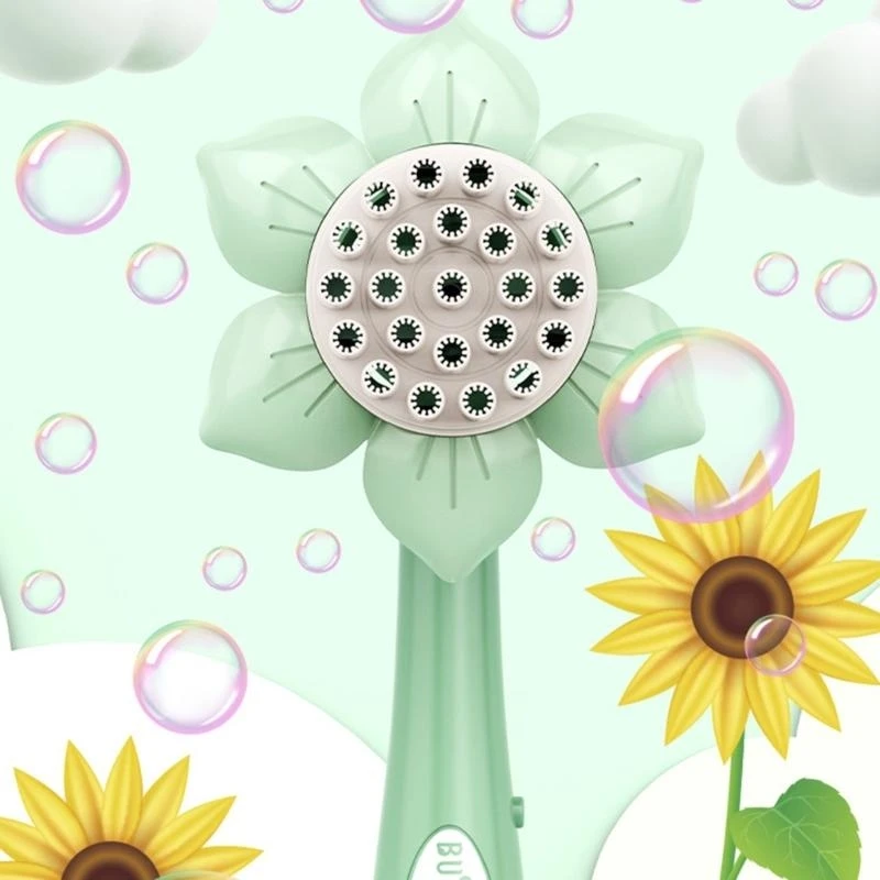 子供用バブルマシン ひまわり バブルブロワー おもちゃ 幼児用 対象年齢 3歳以上 バブルメーカー 屋外パーティー用 15UB