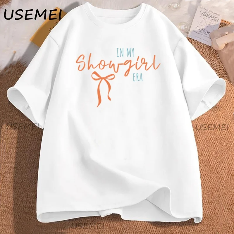 

In My Showgirl Era T Shirt Women Ladies Graphic T Shirts Casual Cotton Short Sleeve Tshirt Concert Music T-shirt Clothes