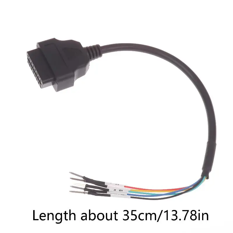 Car OBD2 Diagnostic Adapter OBD2 Connector Jumper Interface Extension Cable Tool Auto Extension Cable 16Pin Can +- K Line
