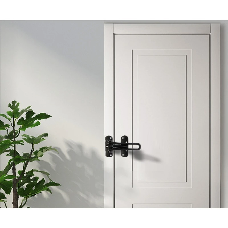 Durable Stainless Steel Anti-Theft Door Safety Chain Bolt Bar Lock for Bedroom Kids Room Home Hotel - Insurance Door Buckle