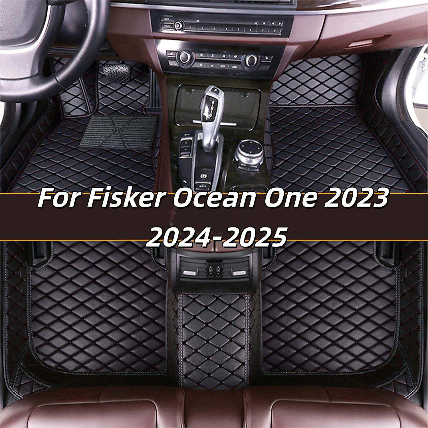 (Left Hand Drive) Car Accessories interior For Fisker Ocean One 2023 2024-2025 floor mats Auto leather carpet pads foot mat rugs