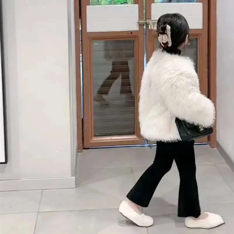 Childrens Fur Coat 2025 Autumn winter Korean New Imitation Fox Fur Thick Fashion Coat