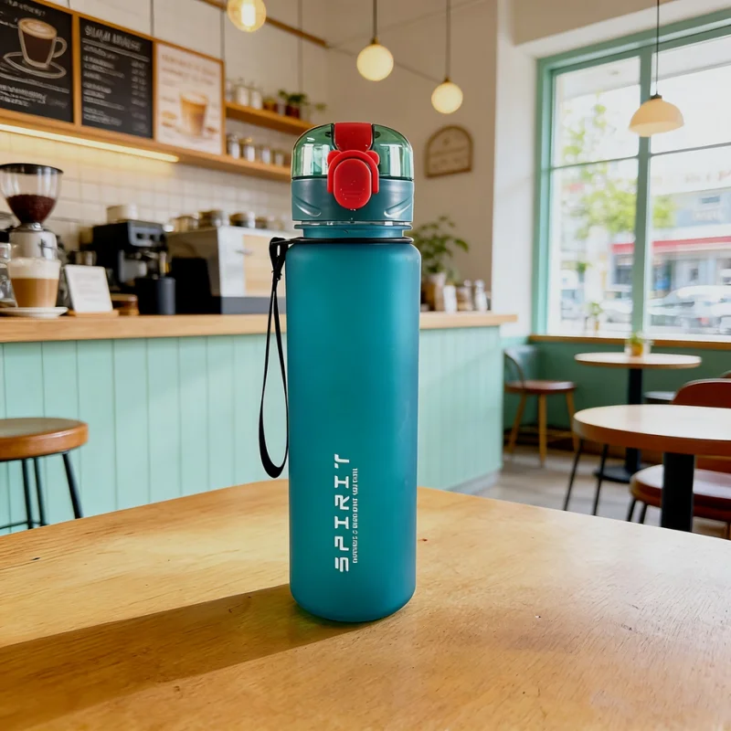 650Ml Aesthetic Frosted Sports Water Bottle Button Lid Direct Drinking Cup with Handle Portable Large Capacity Leak-Proof Cup S54a662ff57474c919e9cfd27d08132faZ