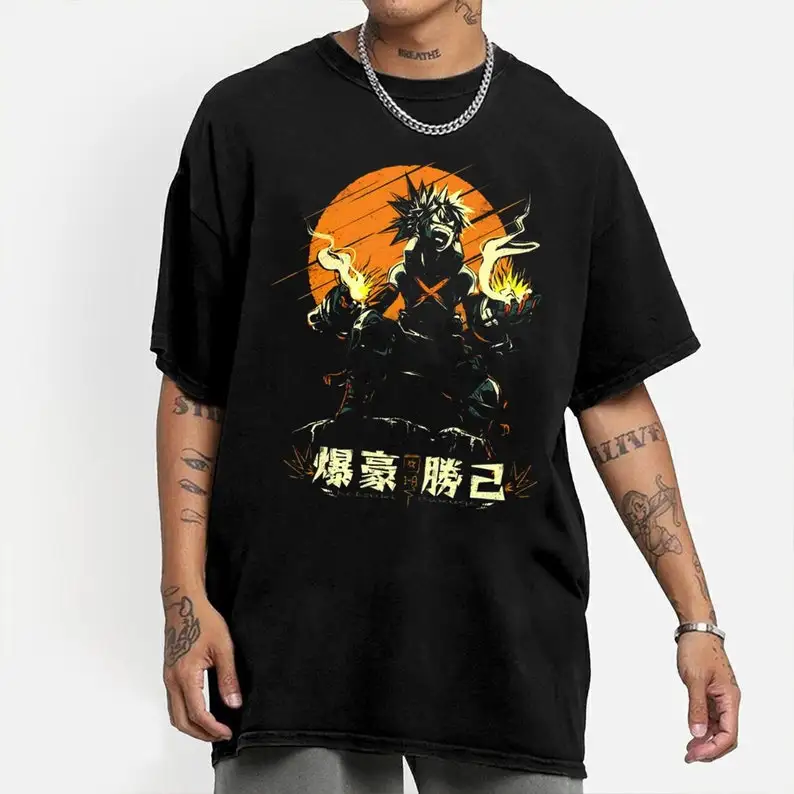 Bakugo Katsuki T-Shirt, Kachan Shirt, Anime Lovers Shirt, Graphic Anime Tee, Manga Shirt, Japanese Anime