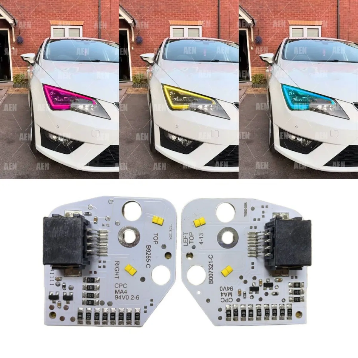 CSL Angel Eye DRL LED Boards 5F0941475 For 2013- 2016 Seat Leon 5F MK3 Cupra LED Headlight 5F0941476