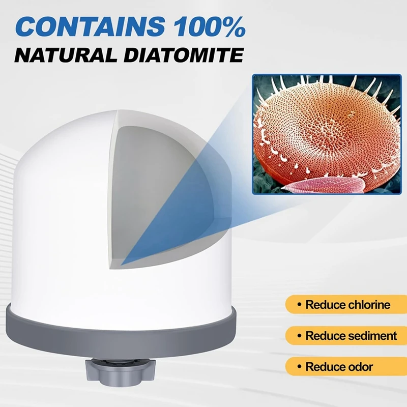 AA81-2Pc Replacement Ceramic Filter Magnetized Mineral Water Purifier Water Filter Ceramic Hemisphere Water Filters image 4