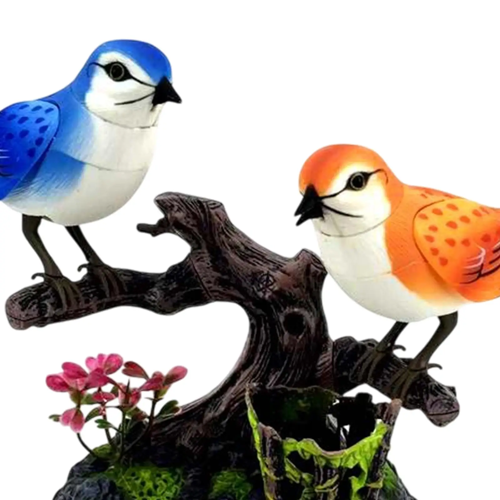 Talking Jays Interactieve simulatie Activeer dansende Tjilpen vogel Thuiskantoor Bureaudecoratie Elektrische vogels voor creatief cadeau