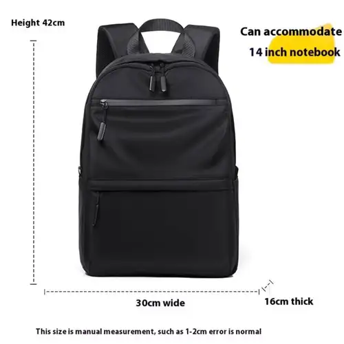 Imagen 2 del producto Mochila de estudiante de gran capacidad a la moda, mochila informal para ir al trabajo, mochila escolar Unisex resistente al agua, mochila con personalidad Simple