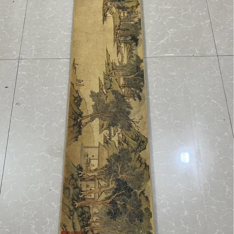 Antique Celebrity Calligraphy and Painting Taizhixi Caotang Scroll Scroll Living Room Decorative Painting Traditional Chinese Pa