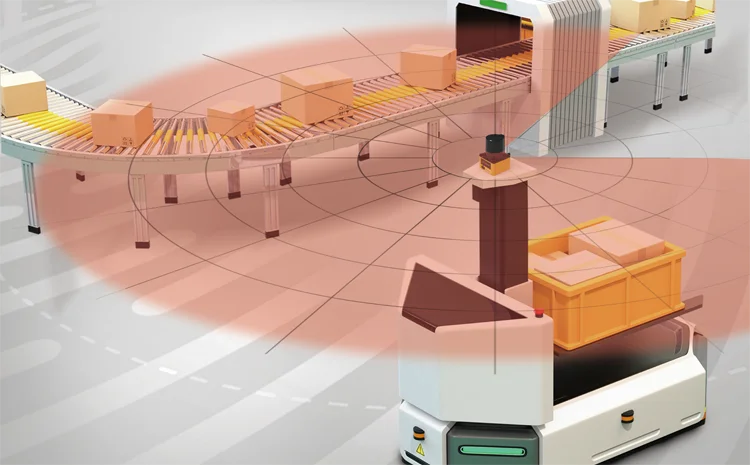 Industrial obstacle avoidance lidar AS-33C TOF high reliability unique design Accurate 2D scanning laser lidar Area Safety