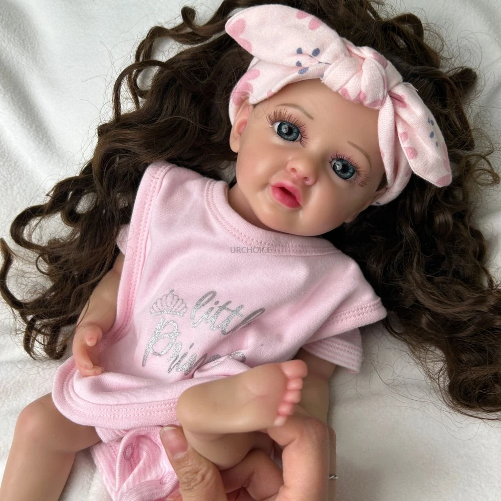 16Inch High-Simulation Silicone Reborn Baby Girl Lifelike Details Durable Materials For Role-Playing Christmas Gift Kids Toy