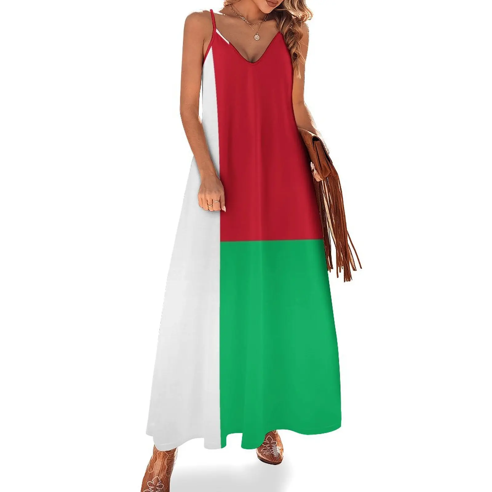 

Madagascar flag Sleeveless Dress Dress woman Woman clothes Woman's evening dress