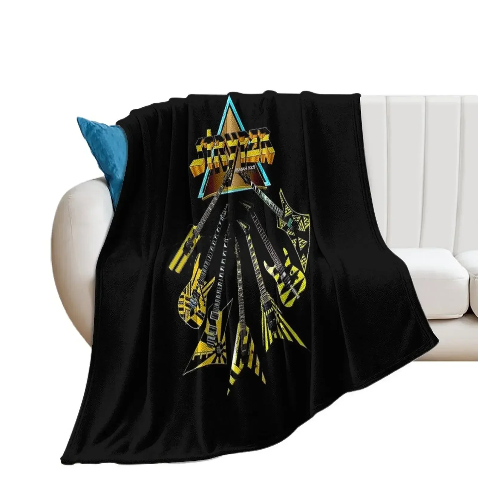 stryper JA6 -stryper - band sell t-shirt Throw Blanket Flannel Fabric Beach Blankets