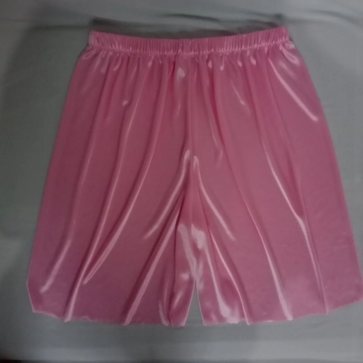 

Summer Satin Silk Ultra-thin Sexy Women High Waist Yoga Sleeping Shorts Loose Running Gym Bottoms