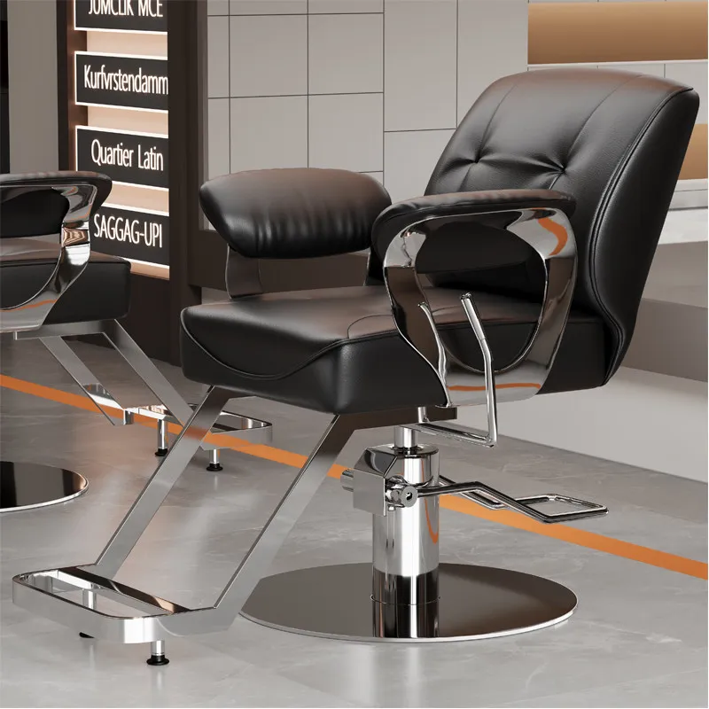 Creative Modern Barber Chairs Premium Unique Simple Minimalist Salon Chairs Space Saving Luxury Friseurstuhl Salon Furniture