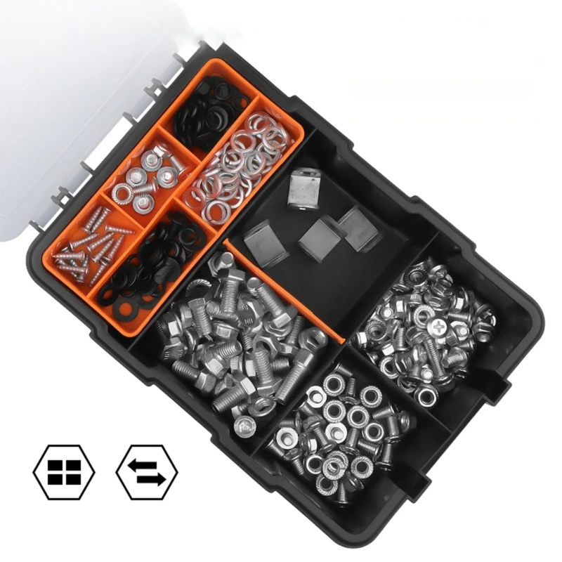Plastic Box Screw Compartment Box 6/11/21 Grids Tool Storage Boxes