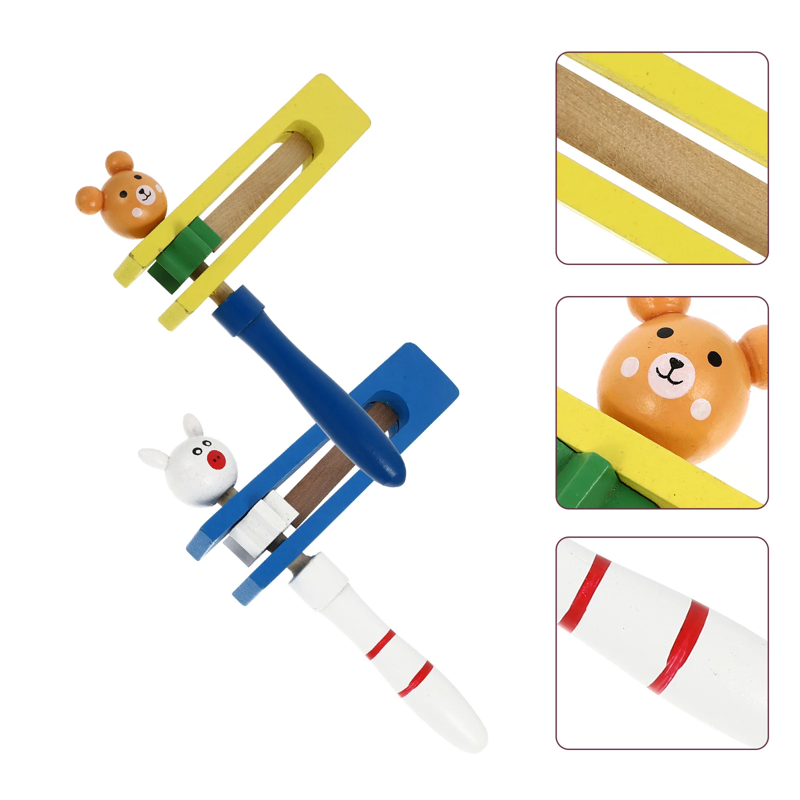 バーチカスタネット子供のおもちゃ打楽器音楽教育補助滑らかな表面デザイン子供のおもちゃのおもちゃ